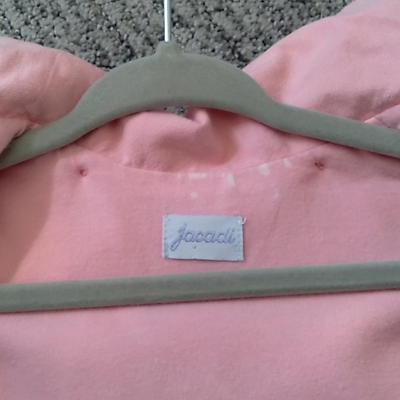 Jacadi light pink beautiful fall/spring hooded baby Jacket 12 month - Picture 5 of 5